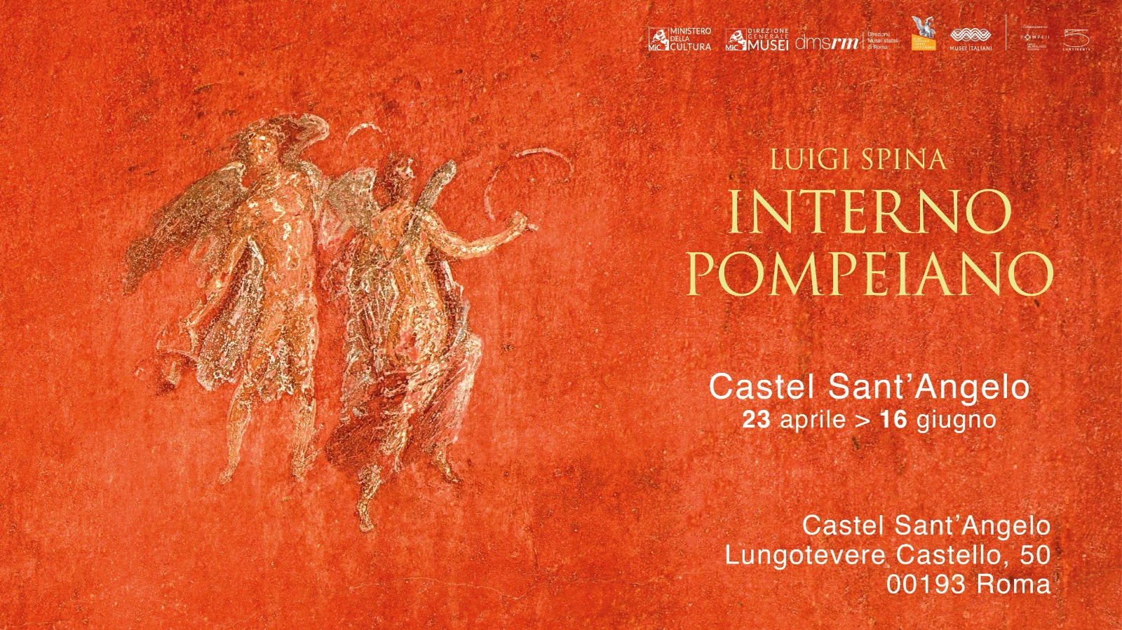 INTERNO POMPEIANO, la prima grande mostra dedicata al progetto fotografico di Luigi Spina a Roma, Castel Sant’Angelo