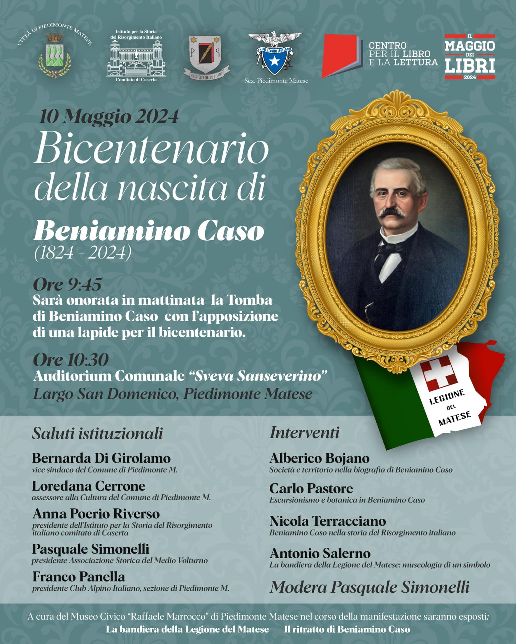 Invito alla commemorazione del bicentenario di Beniamino Caso: Un omaggio alla storia alpina del Matese