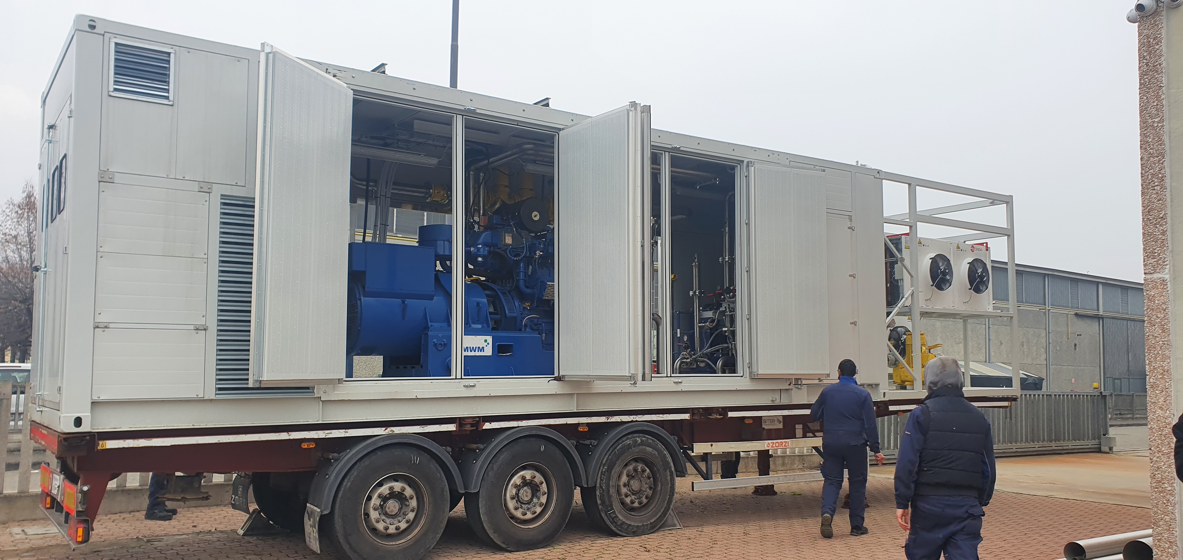 Biogas, RGS realizza un cogeneratore muletto per la manutenzione degli impianti