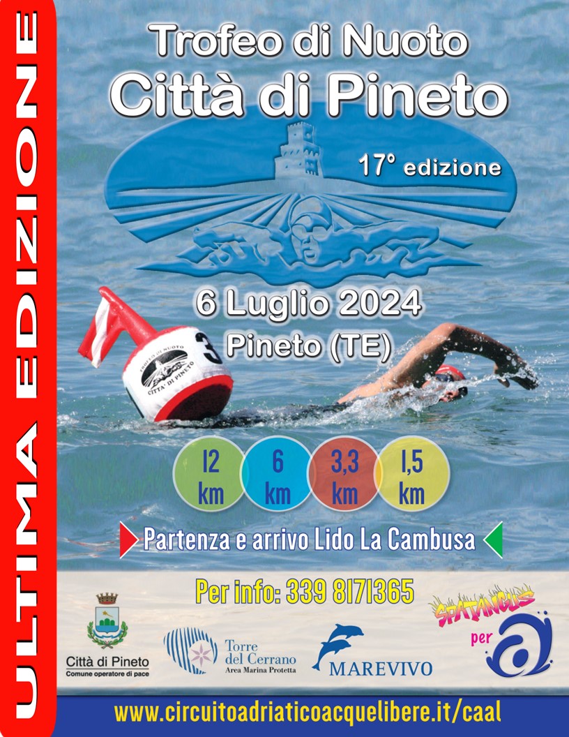 Trofeo di Nuoto Città di Pineto: sabato 6 Luglio la 17ª ed ultima edizione