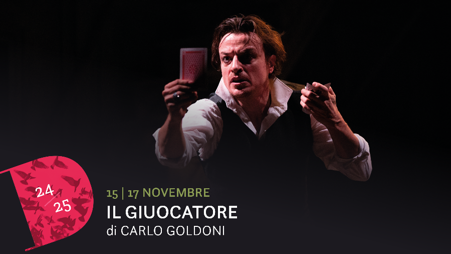 La Compagnia dei Teatri di Pistoia in Il Giuocatore, di Carlo Goldoni, nell'adattamento e regia di Roberto Valerio, all'Auditorium della Fiera di Morciano di Romagna per la Stagione di prosa 2024/25