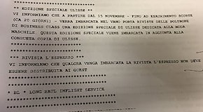 Inchiesta su Alitalia, la compagnia censura l'Espresso: Non sia distribuito ai passeggeri
