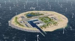 Un'isola artificiale produrrà energia pulita nel Mare del Nord