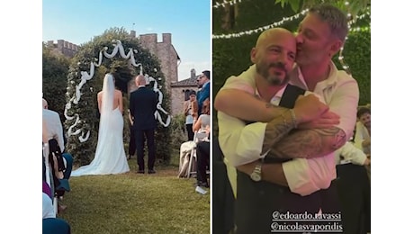 Nicolas Vaporidis si è sposato nel weekend: seconde nozze a 12 anni di distanza dal matrimonio con Giorgia Surina. Guarda