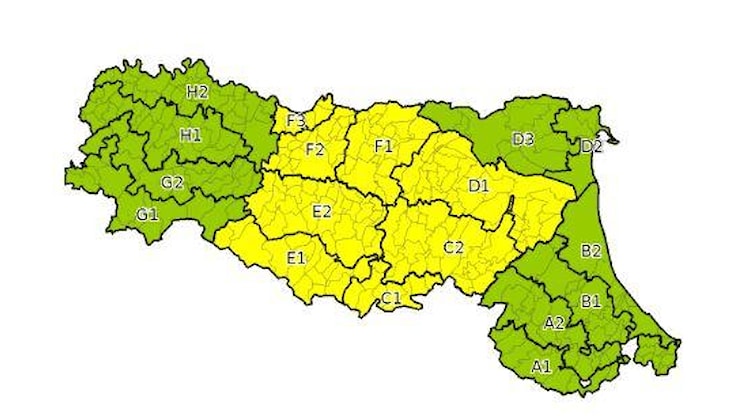 Piogge sul Crinale: scatta l’allerta gialla per criticità idraulica - Gazzetta di Reggio