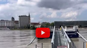 Meteo Video: Austria, le piogge alluvionali fanno straripare il Danubio a Linz che viene allagata