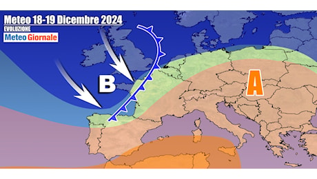 Meteo 7 Giorni: da Giovedì 19 stop Anticiclone e tornano pioggia e neve