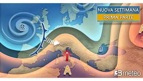 Meteo. Prossima settimana con nuove perturbazioni in transito sull'Italia. Ecco dove colpiranno