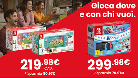 Nintendo Switch sempre con te con i nuovi bundle da GameStop