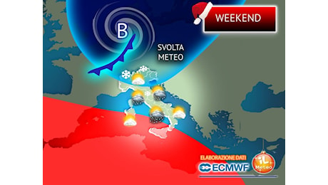 Meteo: Weekend con peggioramento! Le Previsioni per Sabato 4 e Domenica 5 Gennaio