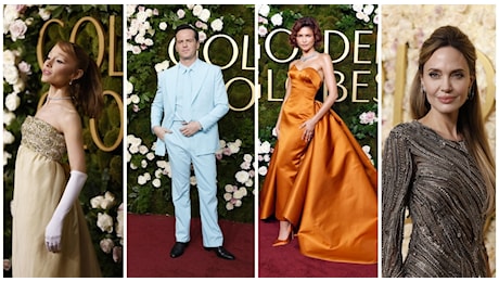 Golden Globes 2025, le pagelle dei look: Ariana Grande sbaglia taglia (5), Angelina Jolie illumina (8), Andrew Scott, non ci siamo (4)