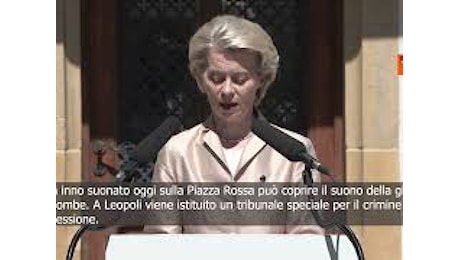 VIDEO: Von der Leyen: In Ucraina si scrive la storia dell'Europa