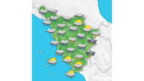 Meteo Toscana. Weekend, sabato instabile con piogge, temporali e neve in Appennino. Migliora da domenica