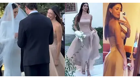 Belen Rodriguez protagonista alle nozze della sorella: due look sensualissimi