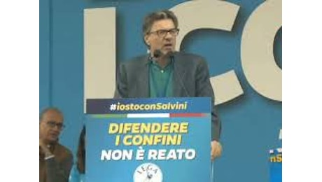 Giorgetti a Pontida: Sono figlio di un pescatore, so distinguere chi può fare sacrifici e chi no