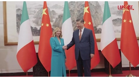Italia-Cina, Giorgia Meloni incontra il presidente Xi Jinping