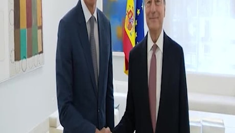 Spagna, Sanchez ha ricevuto Draghi al Palazzo della Moncloa