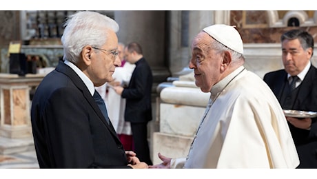 Il Papa, da oggi 14 nuovi santi. Pace nella 'martoriata' Palestina, Israele e Libano. Mattarella a S. Pietro