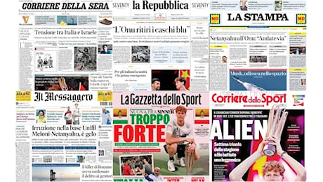 Le prime pagine dei quotidiani di oggi 14 ottobre: la rassegna stampa