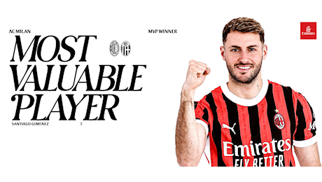 AC Milan-Bologna 3-1, Serie A Enilive 2024/2025: Santiago Gimenez MVP