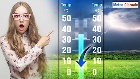 Meteo : Crollo delle temperature fino a 10°C, ecco Dove
