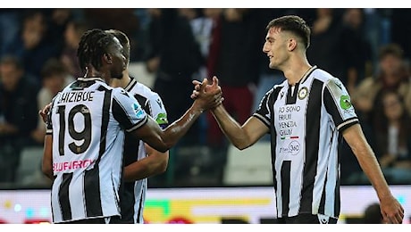 Lucca e Davis in gol, l'Udinese batte il Cagliari 2-0