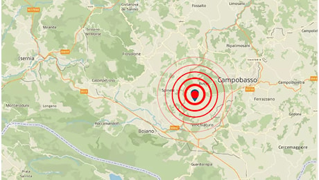 Terremoto in Molise, trema la provincia di Campobasso nella notte: magnitudo 3.1 con epicentro a Baranello