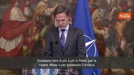 Rutte: Tutti gli Stati della Nato devono raggiungere il 2% di spese per la difesa