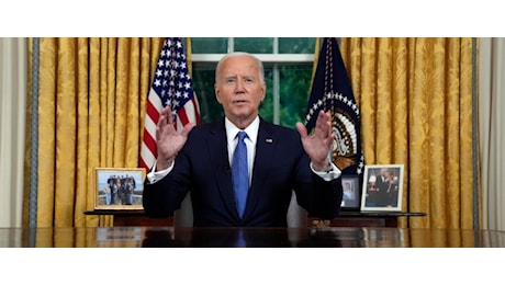 Il discorso d'addio di Biden: lascio per salvare la democrazia. Trump: lasci perché stavi perdendo
