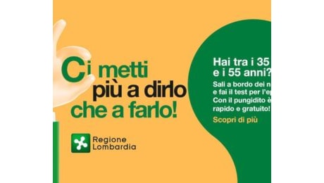 Screening gratis per l'Epatite C nel weekend in provincia di Brescia