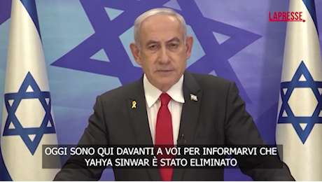 VIDEO Medioriente, Netanyahu: Sinwar è morto