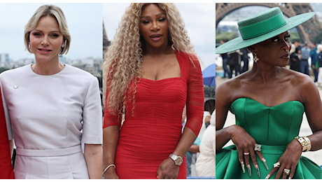 Parigi 2024, le pagelle dei look: Charlene di Monaco perfetta (10) Serena Williams infiamma (7), Lady Gaga in burlesque (9), Cynthia Erivo scenografica (5)