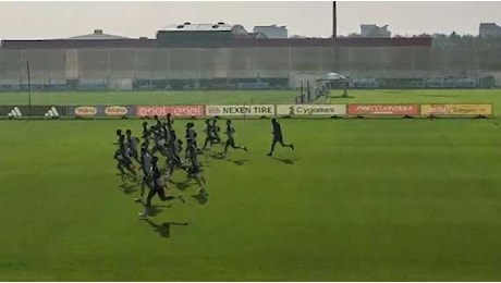 Allenamento terminato. Douglas Luiz in gruppo. Nico Gonzalez a parte (FOTO E VIDEO). Alle 18 parlano Thiago Motta e Thuram