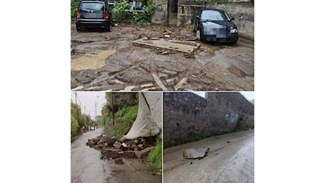 Cronaca meteo diretta. Maltempo Campania, nubifragio a Sorrento. Allagamenti e strade come torrenti - Video