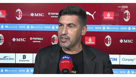 Milan, Fonseca: “Importante vincere il derby, dopo l’Inter grande euforia”