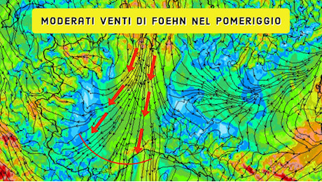 Locale instabilità e venti di foehn | Previsioni Meteo 12 settembre 2024