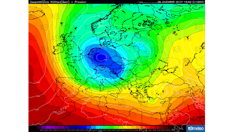 Tendenza meteo: burrasca dell'Immacolata con freddo e neve a bassa quota, probabilità in aumento