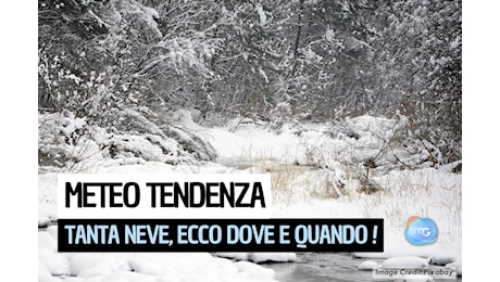 Meteo: nuove conferme, arriva tanta neve; ecco dove e quando