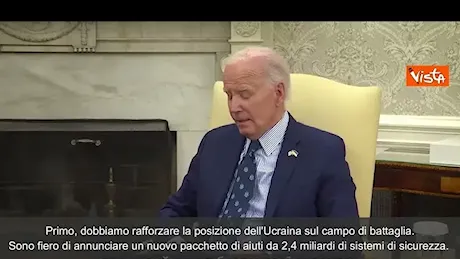 Guerra Ucraina, Biden: Nuovo pacchetto da 2,4 miliardi di aiuti per Kiev