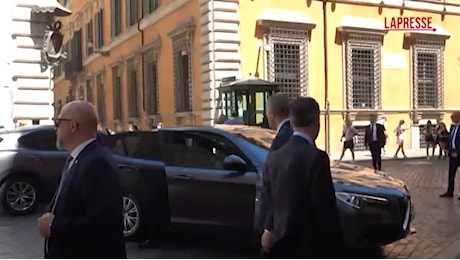 VIDEO Europa, Giorgia Meloni arriva in Senato
