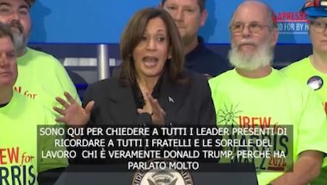 Elezioni Usa, Harris: Trump minaccia per movimento sindacale