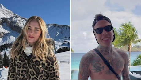 Chiara Ferragni sulla neve coi bambini, Fedez ai Caraibi: il primo Natale separato dei Ferragnez