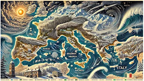 Allerta Meteo, prima ondata di freddo e neve sull’Italia. Ed è solo l’antipasto della mega-irruzione polare della prossima settimana