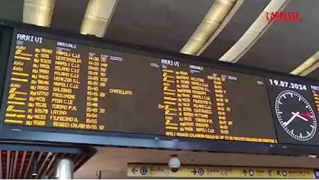 VIDEO Roma, caos a Termini per guasto Av: cancellazioni e ritardi