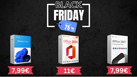 Gioite, perché il Black Friday vi offre Office 2024 a vita per soli 11€