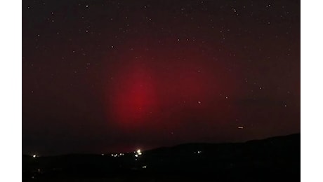 La Sardegna sotto l’incanto dell’aurora boreale, la prima del 2025: gli scatti da Sennori