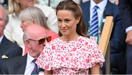 Pippa Middleton, per la quale Wimbledon è il posto giusto per riciclare l'abito indossato per il matrimonio del fratello
