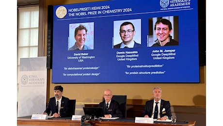 Il Nobel per la Chimica 2024 a David Baker, Demis Hassabis e John M. Jumper