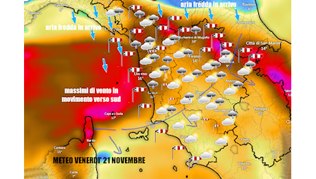 DALLA FORZA DEL LIBECCIO AL FREDDO MAESTRALE – EVOLUZIONE DEL VENERDI’ – METEO TOSCANA