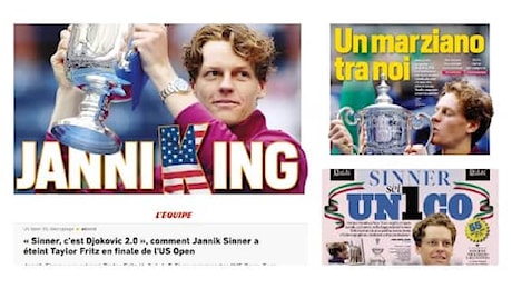 Us Open 2024, Sinner trionfa su Fritz: la rassegna stampa dei siti del mondo